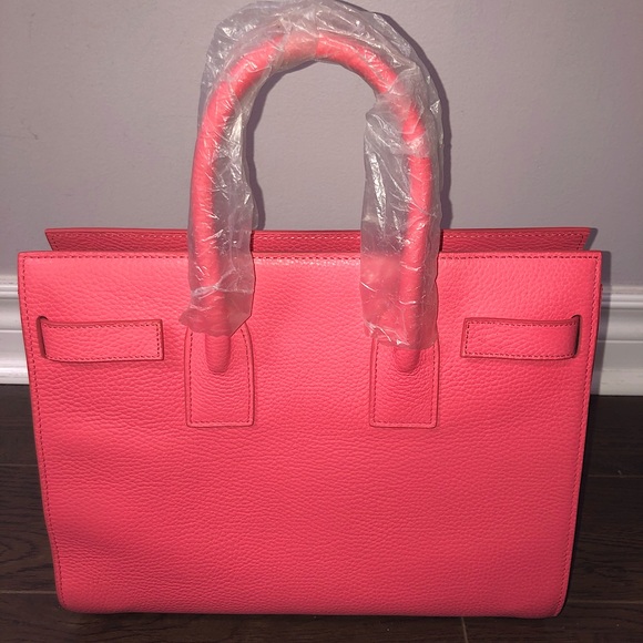 Saint Laurent Salmon-Coloured Leather Sac de Jour - Picture 4 of 8